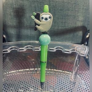 Cute sloth animal bead ink pen
